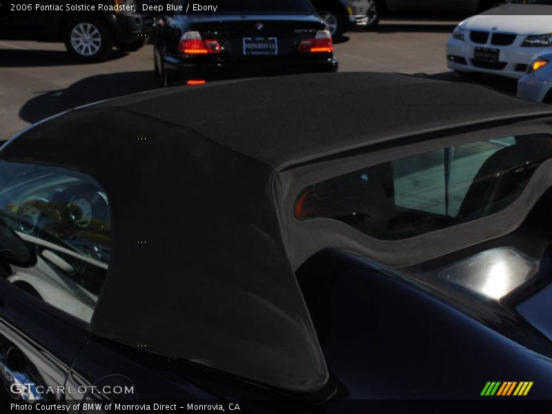 Deep Blue / Ebony 2006 Pontiac Solstice Roadster