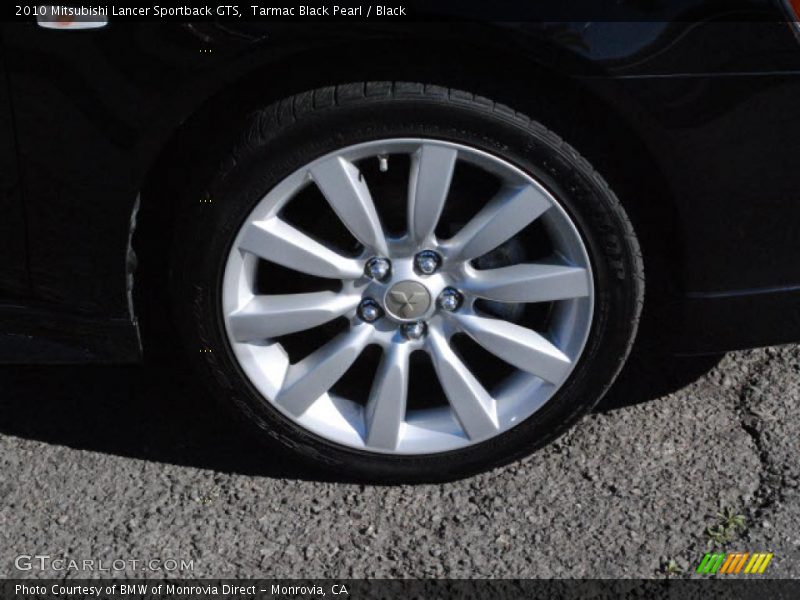 Tarmac Black Pearl / Black 2010 Mitsubishi Lancer Sportback GTS