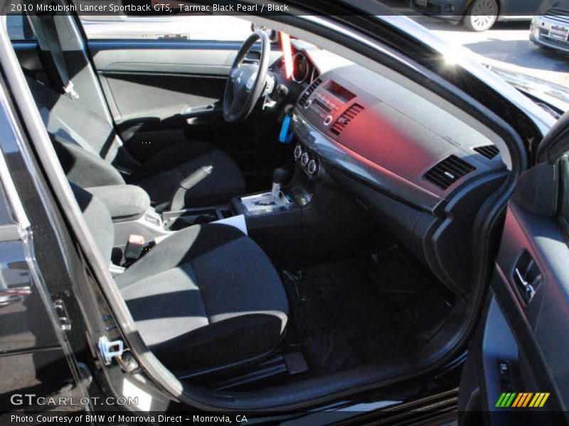 Tarmac Black Pearl / Black 2010 Mitsubishi Lancer Sportback GTS