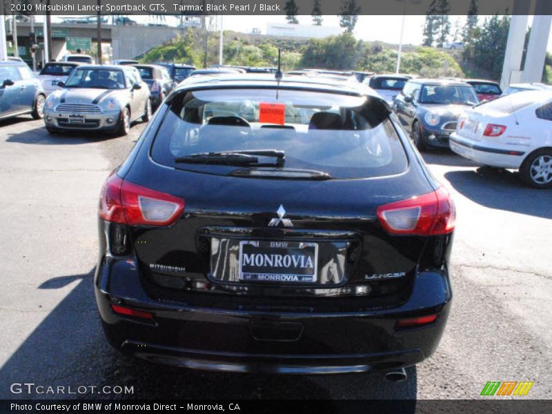 Tarmac Black Pearl / Black 2010 Mitsubishi Lancer Sportback GTS