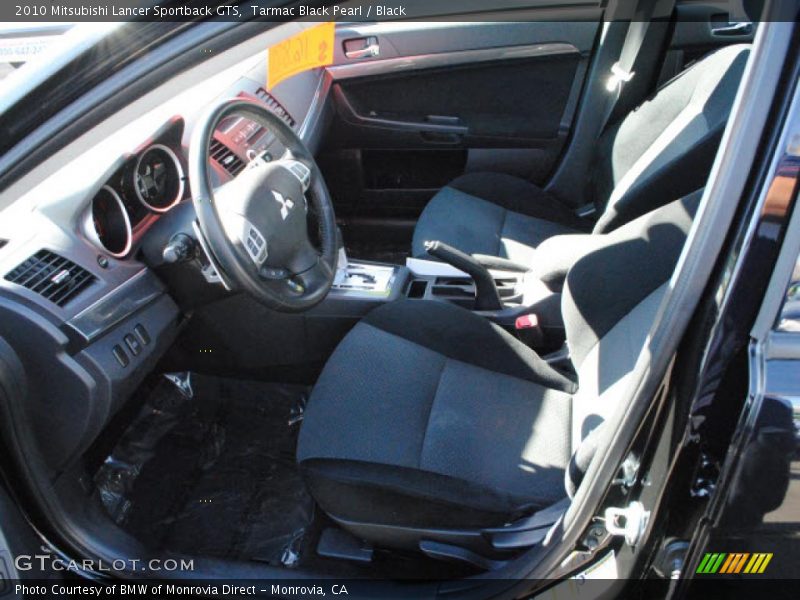 Tarmac Black Pearl / Black 2010 Mitsubishi Lancer Sportback GTS