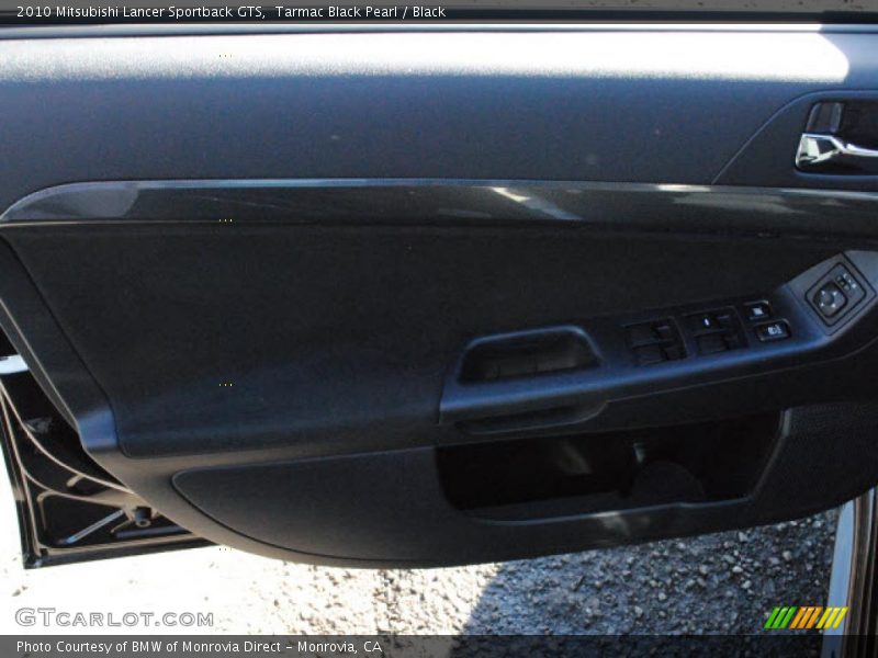 Tarmac Black Pearl / Black 2010 Mitsubishi Lancer Sportback GTS