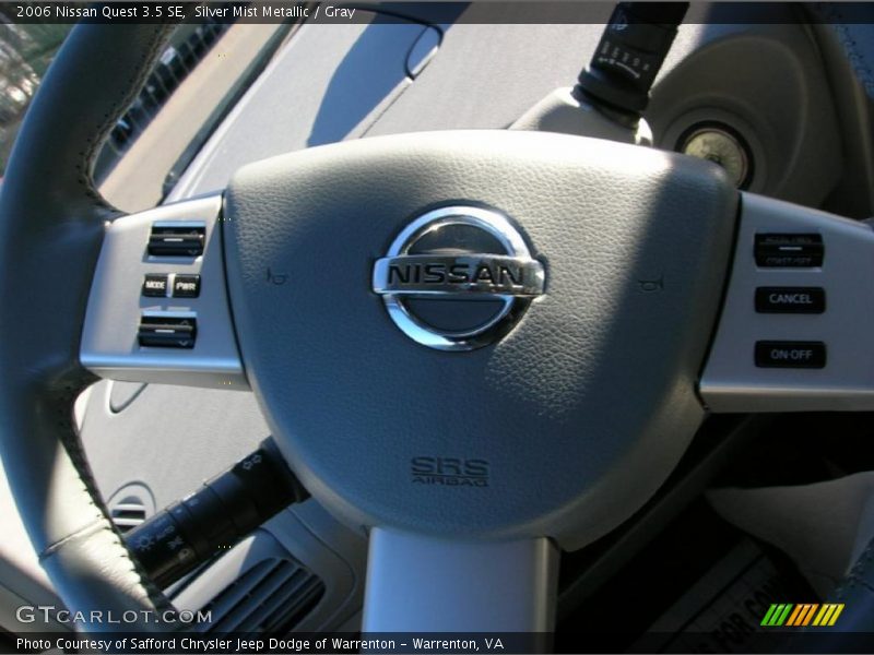 Silver Mist Metallic / Gray 2006 Nissan Quest 3.5 SE