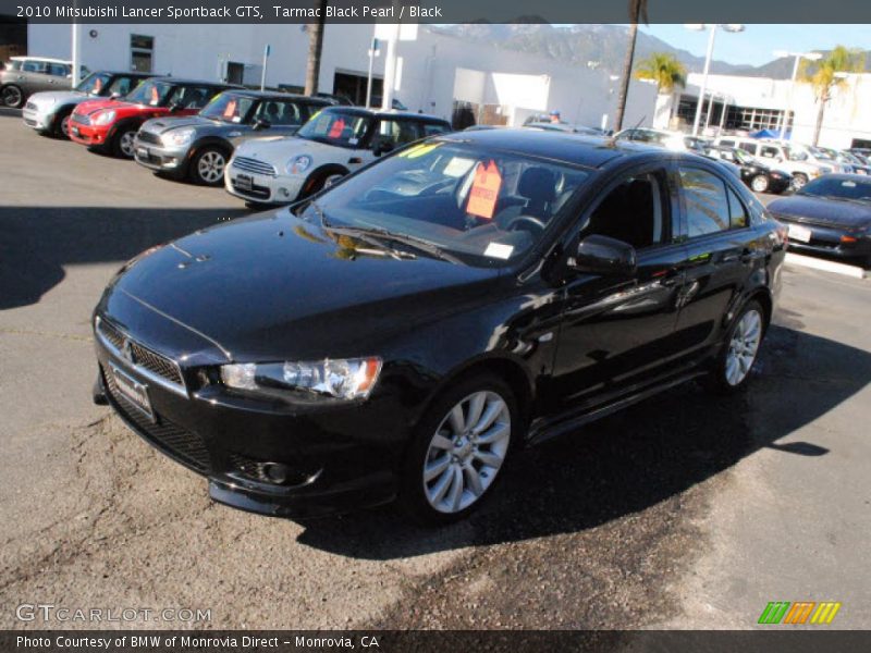 Tarmac Black Pearl / Black 2010 Mitsubishi Lancer Sportback GTS