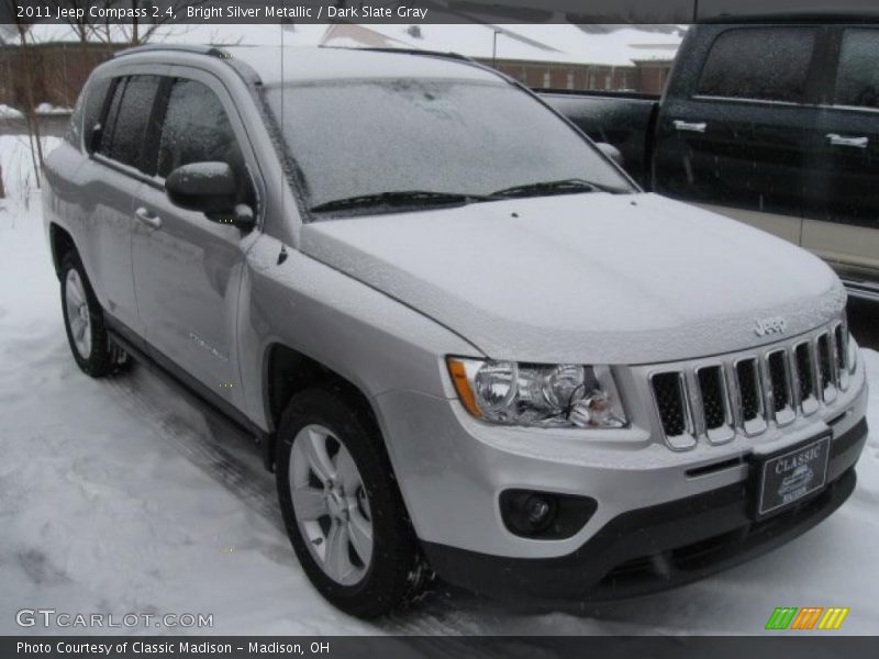 Bright Silver Metallic / Dark Slate Gray 2011 Jeep Compass 2.4