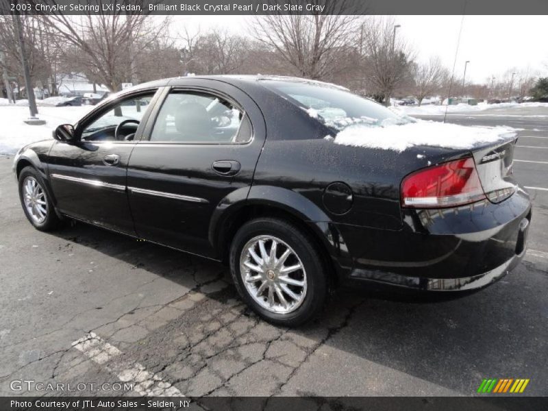 Brilliant Black Crystal Pearl / Dark Slate Gray 2003 Chrysler Sebring LXi Sedan