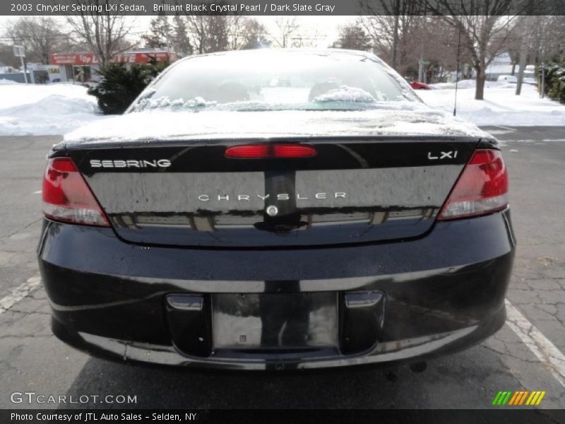 Brilliant Black Crystal Pearl / Dark Slate Gray 2003 Chrysler Sebring LXi Sedan