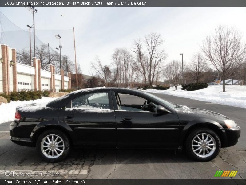Brilliant Black Crystal Pearl / Dark Slate Gray 2003 Chrysler Sebring LXi Sedan