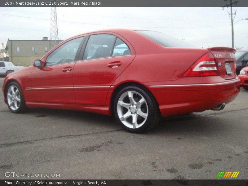 Mars Red / Black 2007 Mercedes-Benz C 230 Sport