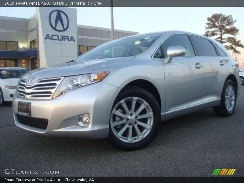 Classic Silver Metallic / Gray 2010 Toyota Venza AWD