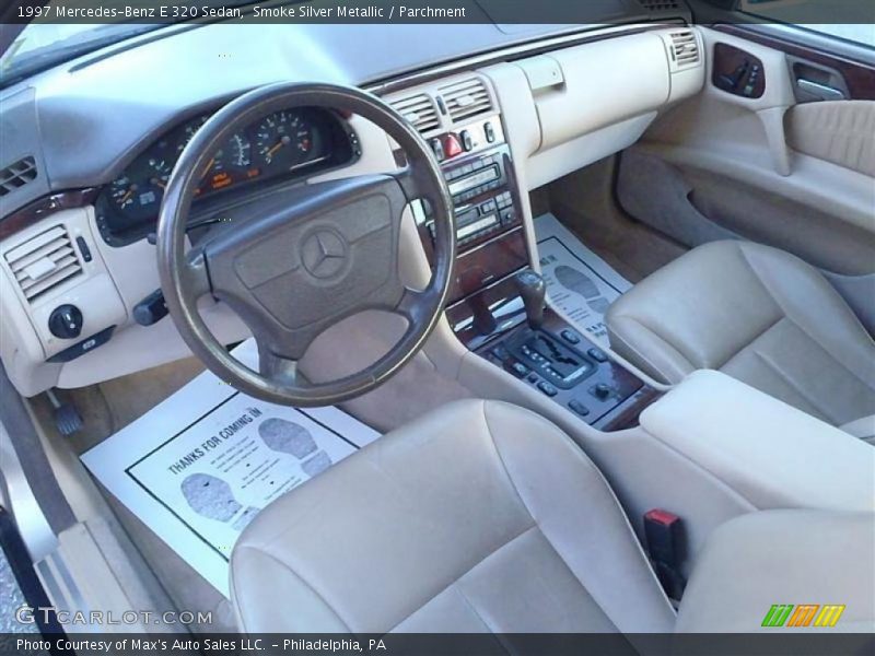 Smoke Silver Metallic / Parchment 1997 Mercedes-Benz E 320 Sedan
