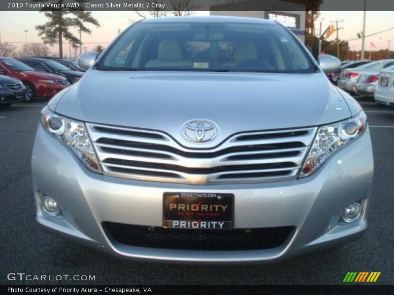 Classic Silver Metallic / Gray 2010 Toyota Venza AWD