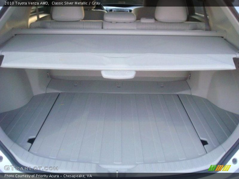  2010 Venza AWD Trunk