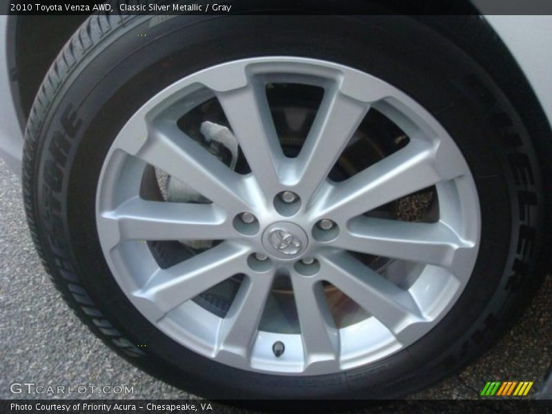 Classic Silver Metallic / Gray 2010 Toyota Venza AWD