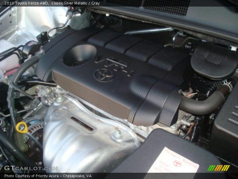  2010 Venza AWD Engine - 2.7 Liter DOHC 16-Valve Dual VVT-i 4 Cylinder
