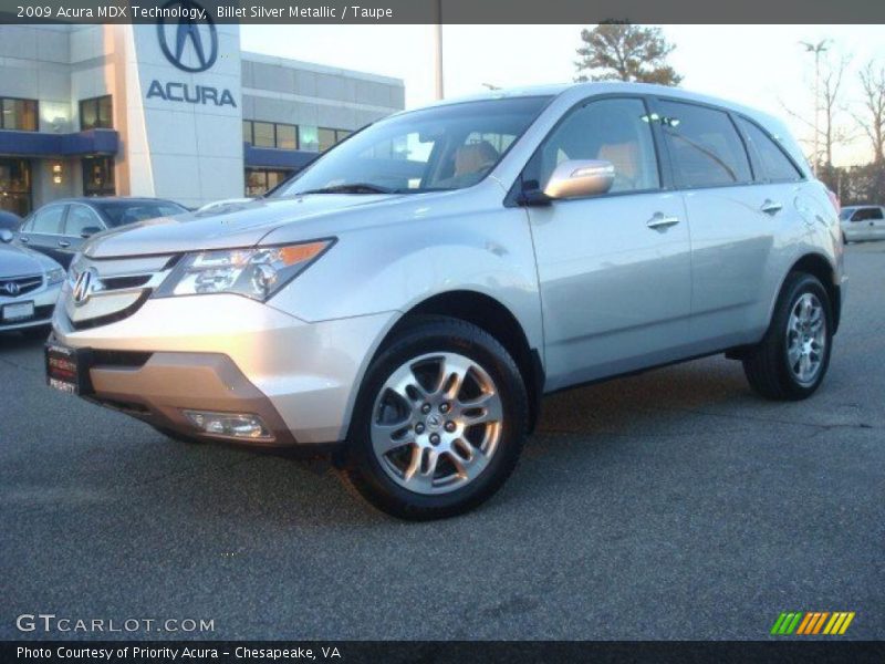 Billet Silver Metallic / Taupe 2009 Acura MDX Technology