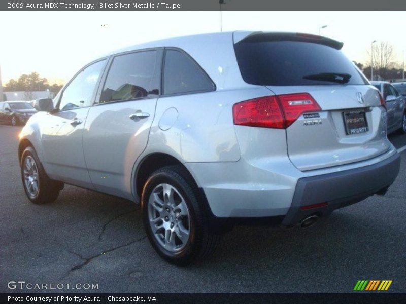 Billet Silver Metallic / Taupe 2009 Acura MDX Technology