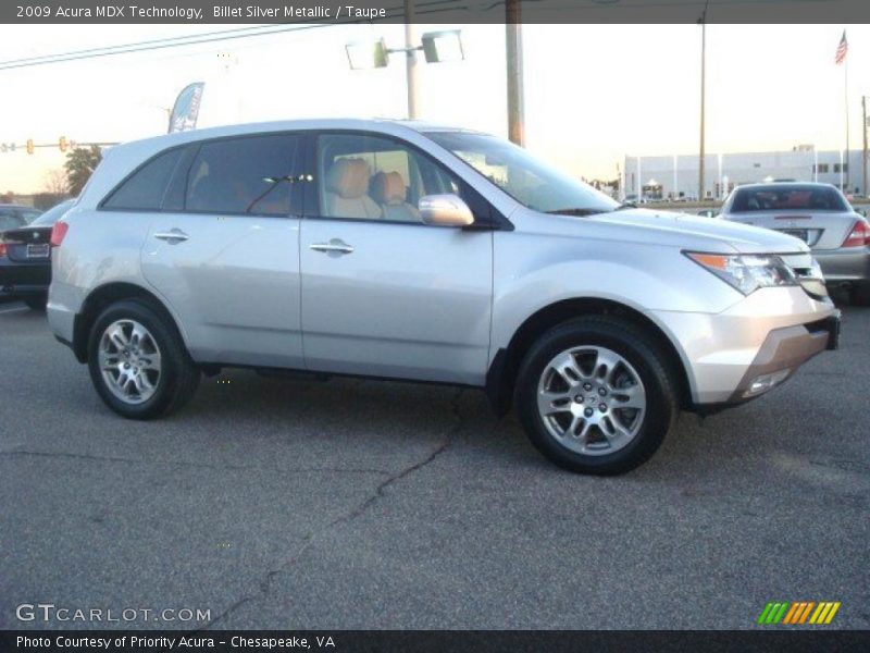 Billet Silver Metallic / Taupe 2009 Acura MDX Technology