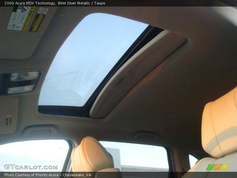 Billet Silver Metallic / Taupe 2009 Acura MDX Technology
