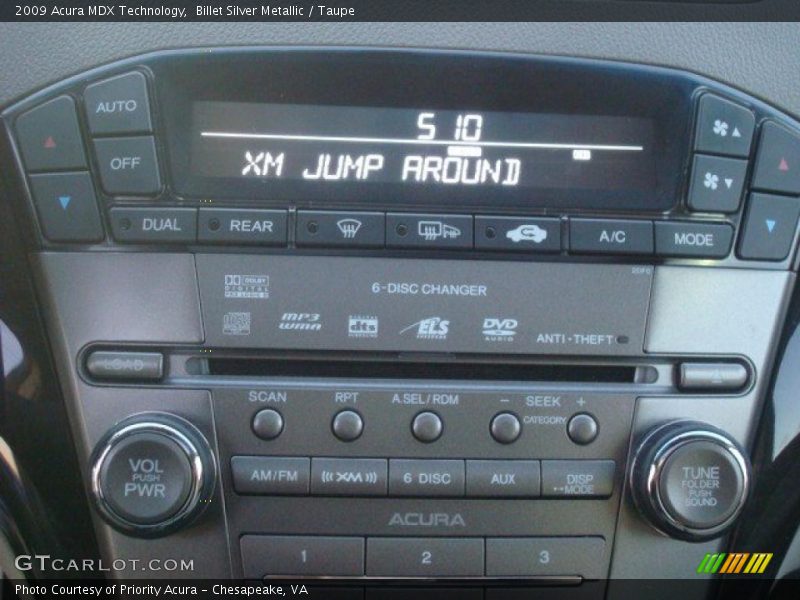 Billet Silver Metallic / Taupe 2009 Acura MDX Technology