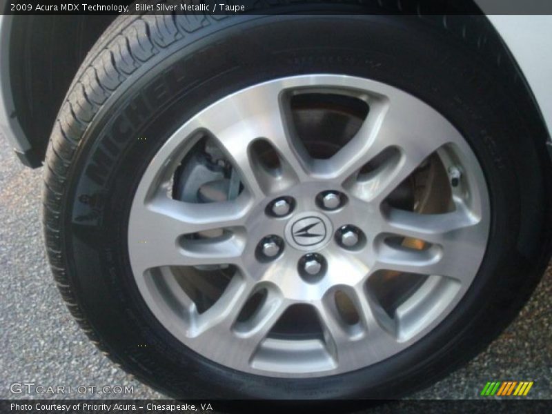 Billet Silver Metallic / Taupe 2009 Acura MDX Technology