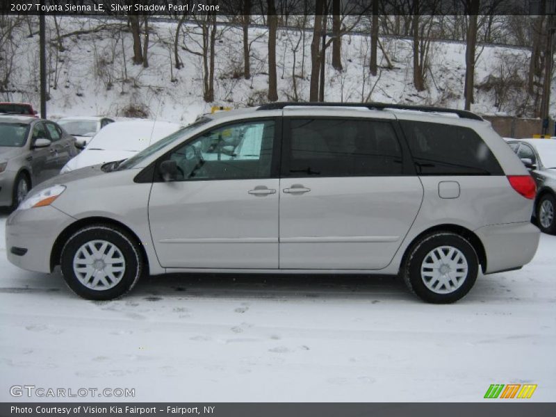 Silver Shadow Pearl / Stone 2007 Toyota Sienna LE