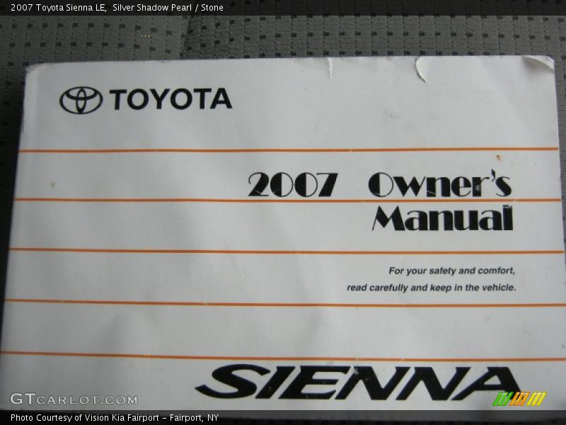 Silver Shadow Pearl / Stone 2007 Toyota Sienna LE