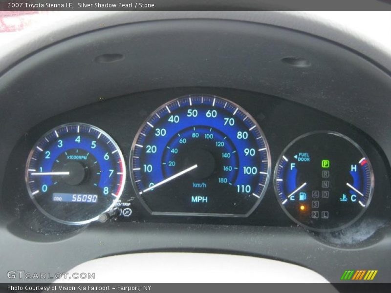 Silver Shadow Pearl / Stone 2007 Toyota Sienna LE