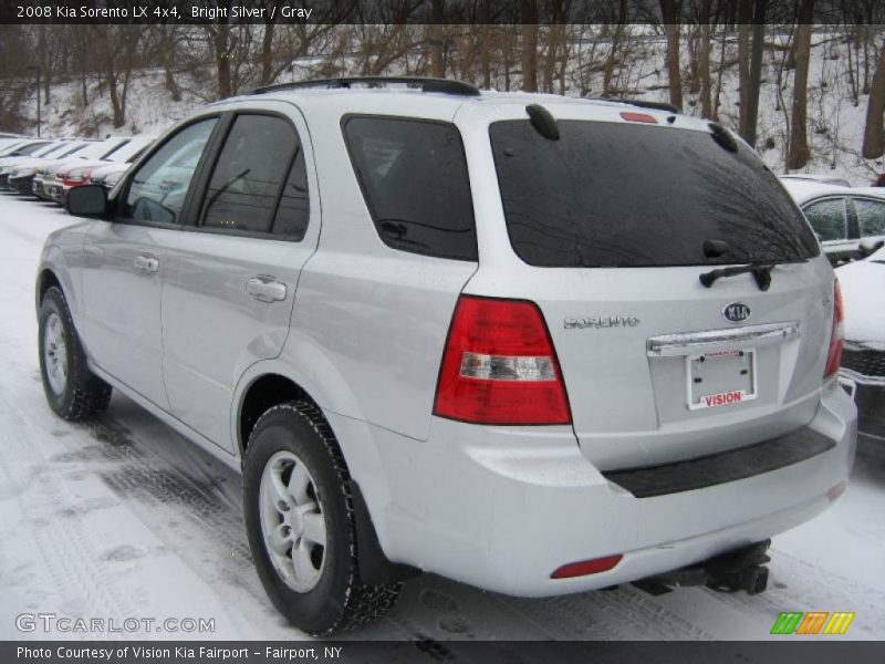 Bright Silver / Gray 2008 Kia Sorento LX 4x4
