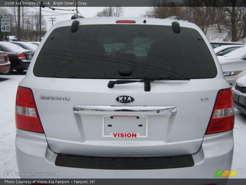 Bright Silver / Gray 2008 Kia Sorento LX 4x4