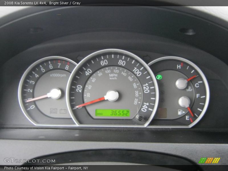 Bright Silver / Gray 2008 Kia Sorento LX 4x4