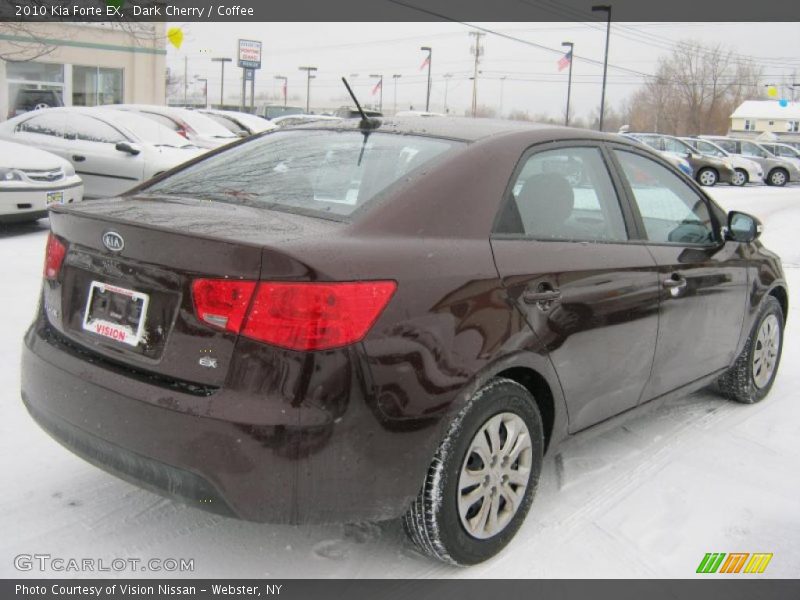 Dark Cherry / Coffee 2010 Kia Forte EX