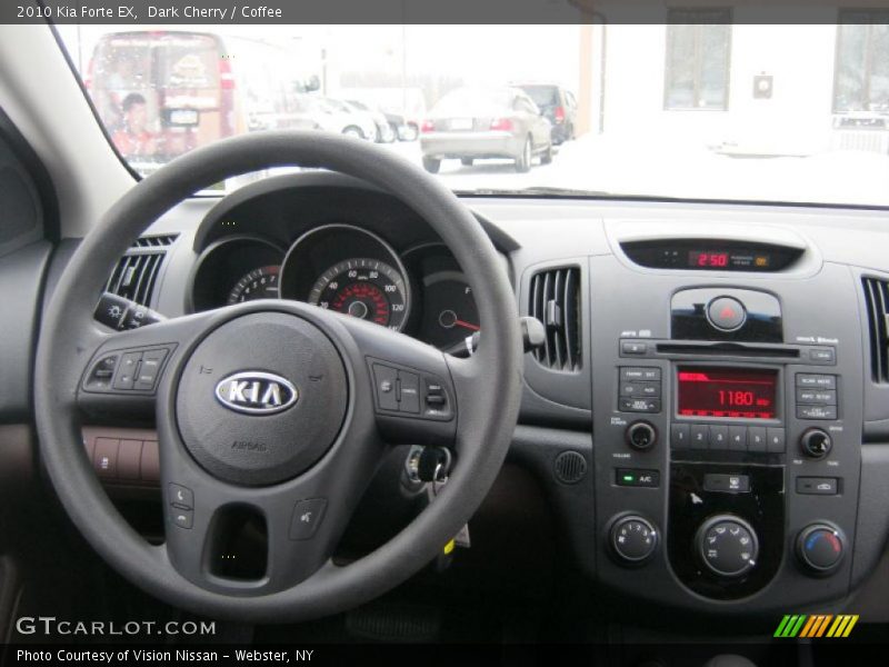 Dark Cherry / Coffee 2010 Kia Forte EX