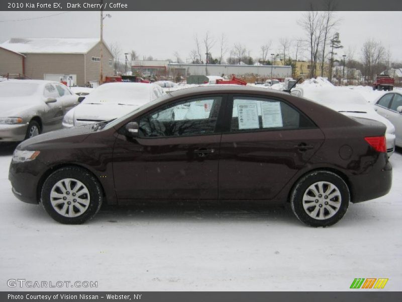 Dark Cherry / Coffee 2010 Kia Forte EX