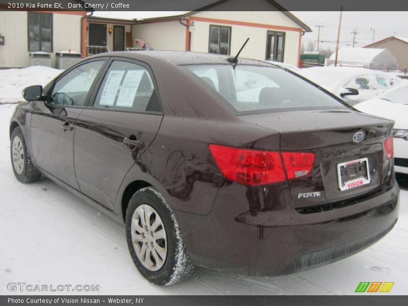 Dark Cherry / Coffee 2010 Kia Forte EX