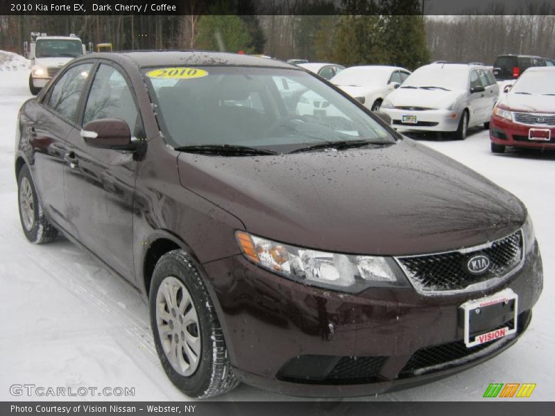 Dark Cherry / Coffee 2010 Kia Forte EX