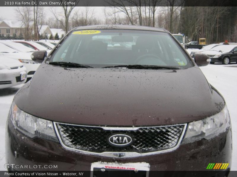 Dark Cherry / Coffee 2010 Kia Forte EX