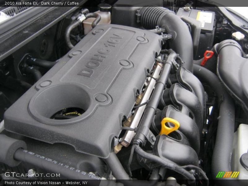 Dark Cherry / Coffee 2010 Kia Forte EX
