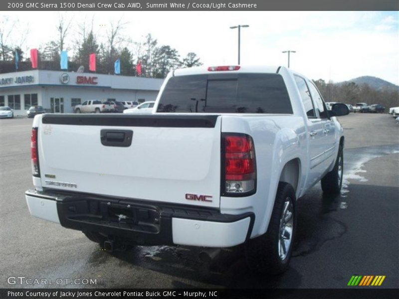 Summit White / Cocoa/Light Cashmere 2009 GMC Sierra 1500 Denali Crew Cab AWD