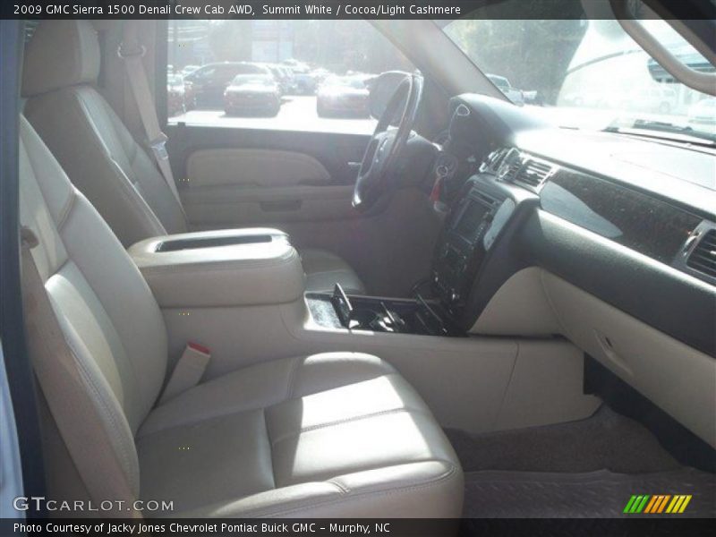 Summit White / Cocoa/Light Cashmere 2009 GMC Sierra 1500 Denali Crew Cab AWD