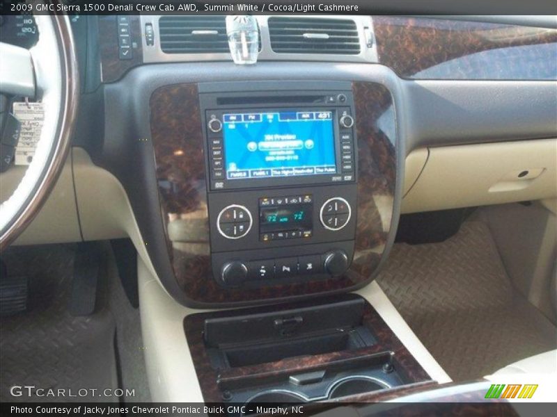 Summit White / Cocoa/Light Cashmere 2009 GMC Sierra 1500 Denali Crew Cab AWD