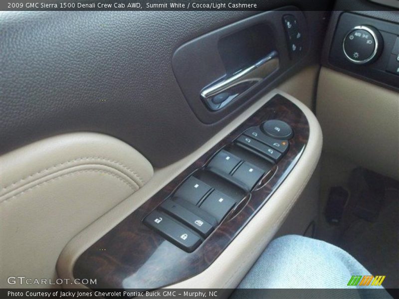 Summit White / Cocoa/Light Cashmere 2009 GMC Sierra 1500 Denali Crew Cab AWD