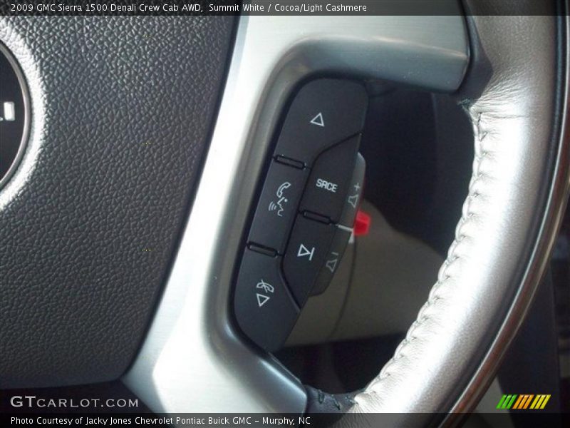 Summit White / Cocoa/Light Cashmere 2009 GMC Sierra 1500 Denali Crew Cab AWD