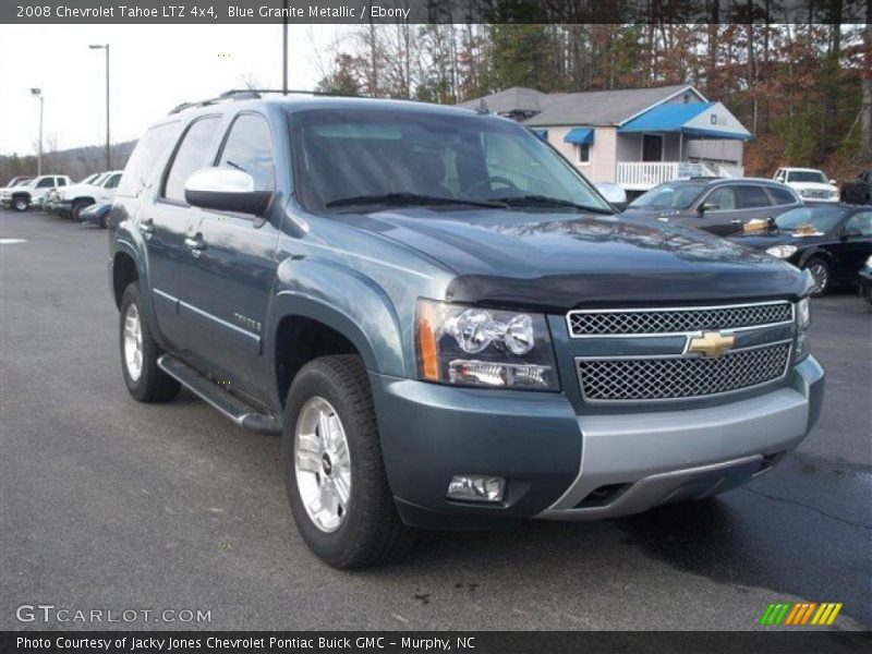Blue Granite Metallic / Ebony 2008 Chevrolet Tahoe LTZ 4x4