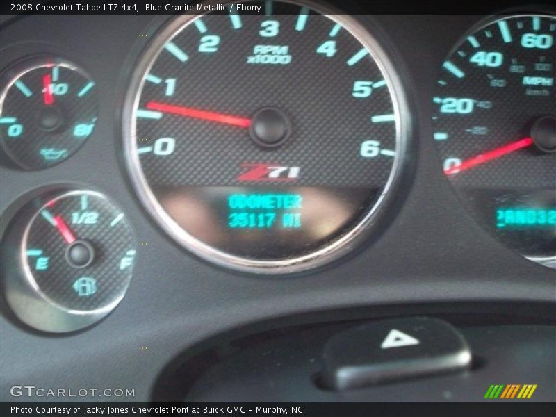 Blue Granite Metallic / Ebony 2008 Chevrolet Tahoe LTZ 4x4