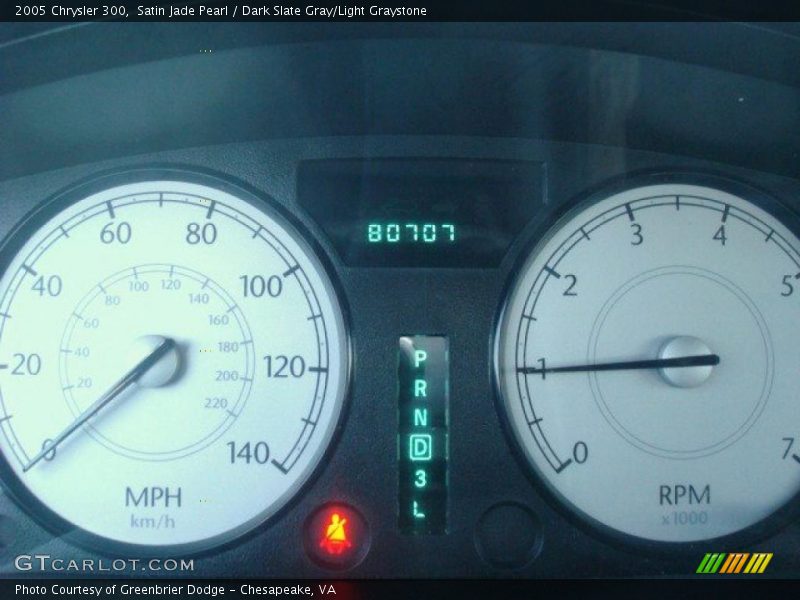 Satin Jade Pearl / Dark Slate Gray/Light Graystone 2005 Chrysler 300