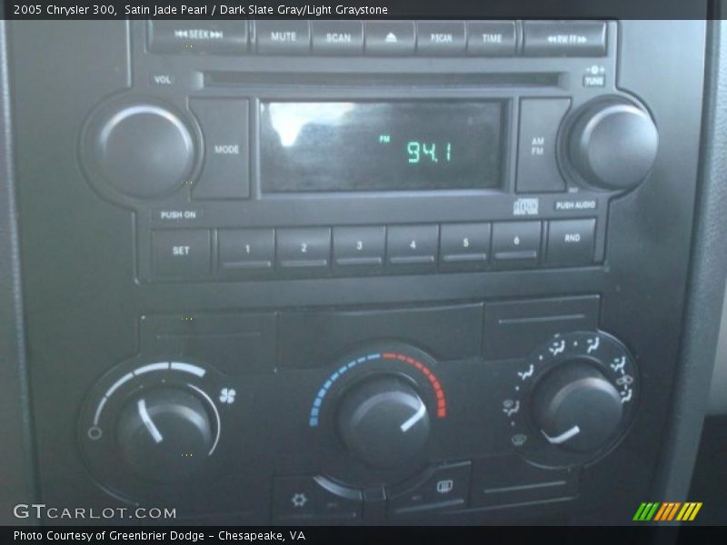 Satin Jade Pearl / Dark Slate Gray/Light Graystone 2005 Chrysler 300