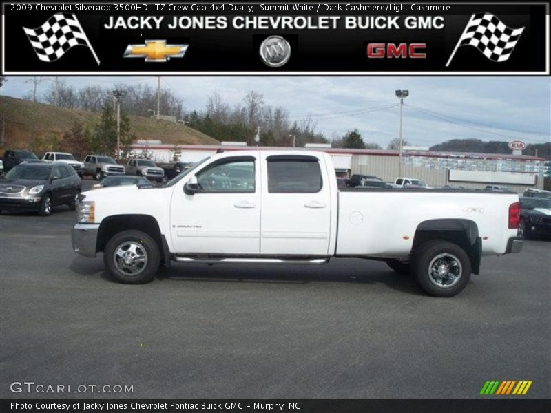 Summit White / Dark Cashmere/Light Cashmere 2009 Chevrolet Silverado 3500HD LTZ Crew Cab 4x4 Dually