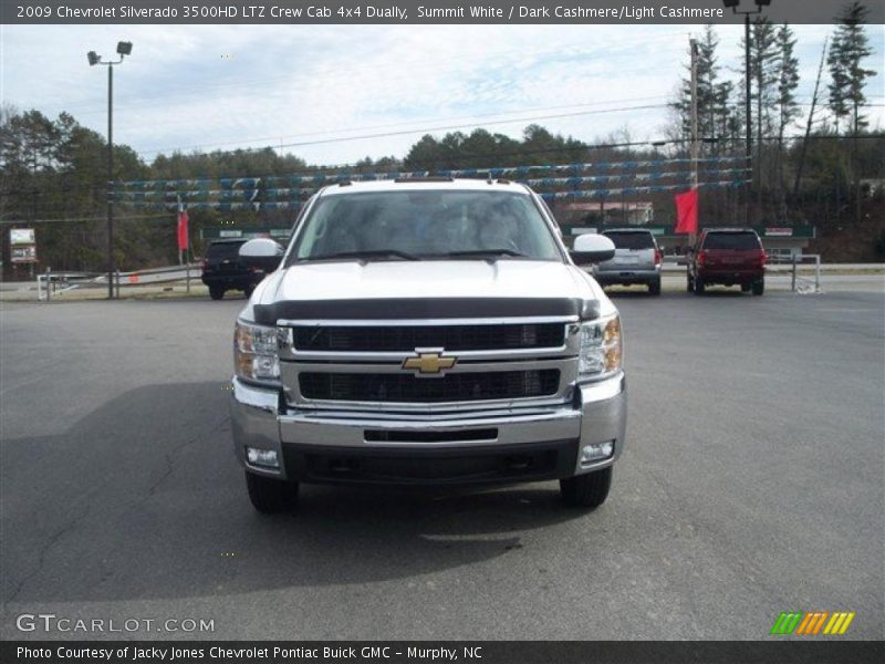Summit White / Dark Cashmere/Light Cashmere 2009 Chevrolet Silverado 3500HD LTZ Crew Cab 4x4 Dually