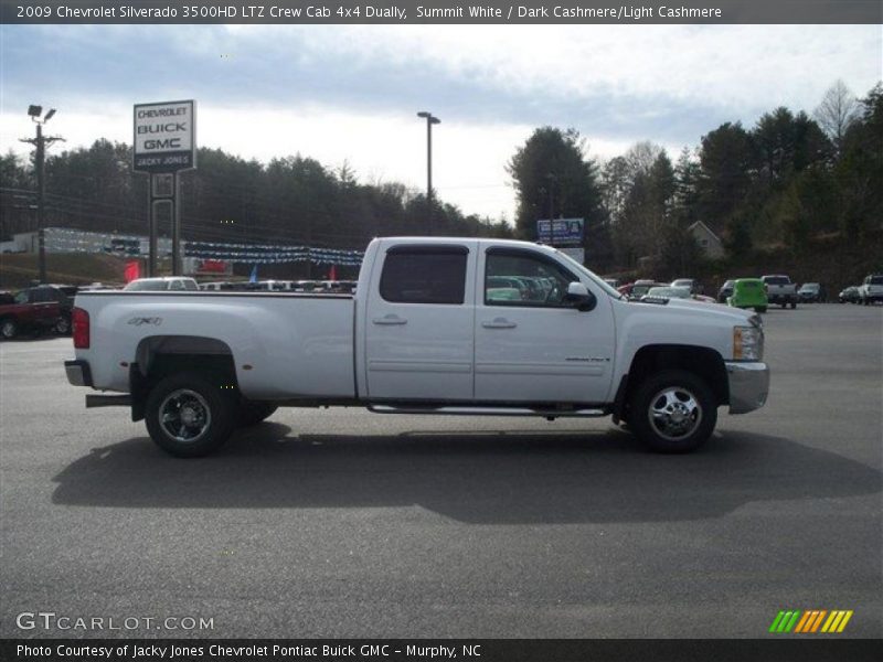 Summit White / Dark Cashmere/Light Cashmere 2009 Chevrolet Silverado 3500HD LTZ Crew Cab 4x4 Dually